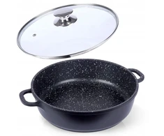 Orion GRANITINĖ keptuvė, puodas, žemas puodas kepimui, troškinimui, orkaitė, 28 cm