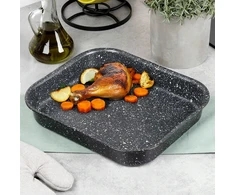 Orion Kepimo skarda 29,5X26X4,5CM 3L emaliuoto PLIENO JUODOJI GRANITINĖ DANGA