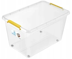 Orplast Pudełko 60 l plastikowe na zabawki indas su pokrywą organizer na kółkach
