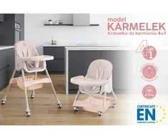 Orsetto VAIKŲ KARAMELĖ MAITINIMO KĖDĖ 4 IN 1, SULANKSTAMAS DIRŽELAIS + NEMOKAMAI