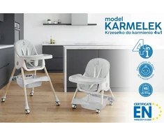 Orsetto VAIKŲ KARAMELĖ MAITINIMO KĖDĖ 4 IN 1, sulankstoma DIRŽELAIS + NEMOKAMAI