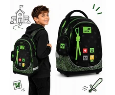 Ortopedinė mokyklinė kuprinė Kite Pixel berniukui, 15 l