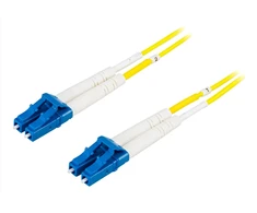 OS2 optinis kabelis DELTACO, LC - LC, dvipusis, vienmodis, 15m / LCLC-15S