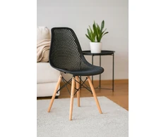 Ote Skandinaviška kėdė, moderni ergonomiška valgomojo kėdė, Loft svetainė
