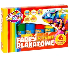 Otocki Sweet Colours plakato dažai, 6 spalvos, 30 ml