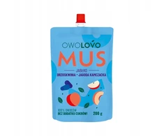 OWOlovo putėsiai (obuolių, braškių, kamčiatkos uogų, gervuogių, aviečių) - 200 g