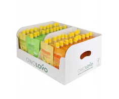 Owolovo tropinių putėsių mišinys bananas, ananasas, mangas, gvajavos 40x 200g