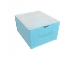 OXFORD FLASHBOX na 500 fiszek Flash 2.0 (7,5x12,5 cm) Pastelinis mėlyna