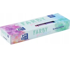 Oxford pastelinių plakato dažų rinkinys, 12 spalvų, 20ml