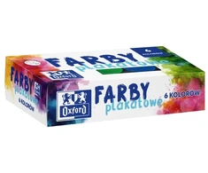 Oxford Plakatų dažai, 6 spalvos, 20 ml