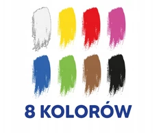 Oxford plakatų dažai, 8 spalvos, 20 ml