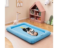 ŁÓŻKO DMUCHANE Turistinis DLA DZIECI COSTWAY 2W1 165x118 CM Z POMPKĄ