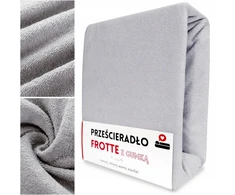 Łóżkoholicy Prigludusi paklodė 80x140 medvilnės FROTTE Gaja čiužiniui PILKA