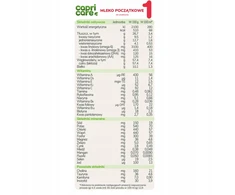 Ožkos pienas kūdikiui 1 Capricare nuo gimimo 800g