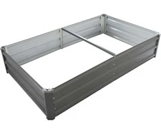 Paaukštinta dėžė daržovėms/augalams auginti 150x90x30cm metalinė/pilka