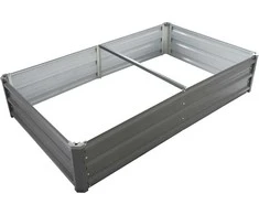 Paaukštinta dėžė daržovėms/augalams auginti 150x90x30cm metalinė/pilka