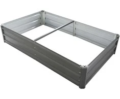 Paaukštinta dėžė daržovėms/augalams auginti 150x90x30cm metalinė/pilka