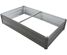 Paaukštinta dėžė daržovėms/augalams auginti 150x90x30cm metalinė/pilka
