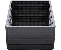 Paaukštintos lysvės rėmas Ergo L 80x80x25cm plastikins/pilkas