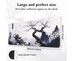 PAD 80X30CM FLORAL GAMING MOUSE XXL STALO PELĖ
