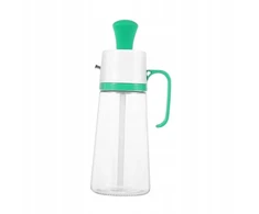 Padažų dozatorius su rankena 550 ml Daugkartinis, nepralaidus, daugkartinio naudojimo, žalias