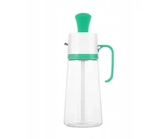 Padažų dozatorius su rankena 550 ml Daugkartinis, nepralaidus, daugkartinio naudojimo, žalias