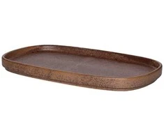 Padėklas keramikinis 30,5x18,5x2,5 cm rudos spalvos Fanni K 638950