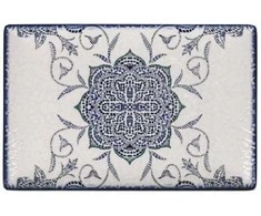 La Mediterranea Padėklas/lėkštė stačiakampis porcelianinis 30x20x2,5 cm Rosetta J2500430