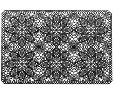 Padėkliukas stalo 30x45 cm juodas, PVC Lace 4Living 614028