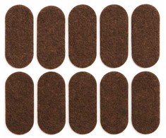 Padukai baldams lipnūs veltinio rudi Vorel | 20x45mm, 10vnt.