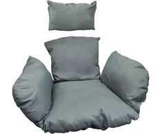 Pagalvė krėslui-sūpynėms FC1071 100x100x15cm antracito spalvos