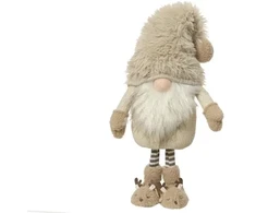 Decoris Pakabinama kalėdinė dekoracija GNOME SITTING, kreminės sp., 11 x 17 x 48 cm, 1 vnt