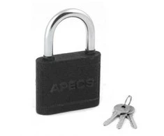 Pakabinama spyna APECS 60/32/Ø8mm/3 rakt. juoda