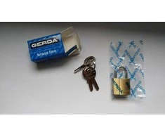 Pakabinama spyna GERDA BRASS LINE, KMZ S20, 3 raktai