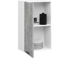 Pakabinama virtuvės spintelė OLIVIA W50, H72 cm, balta/pilka