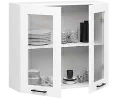 Pakabinama virtuvės spintelė OLIVIA W80, H72 cm, balta