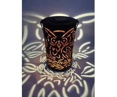 Pakabinamas LED Lauko žibintas OWL, IP44, įkraunamas saulės energija 11,5 x 20 cm