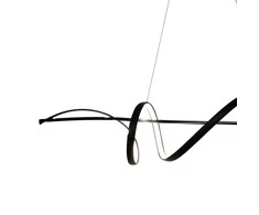 Pakabinamas šviestuvas Pakabinamas LED šviestuvas MILAGRO SASH, 36W, 2300 lm, 4000K, juodos sp., 120 cm