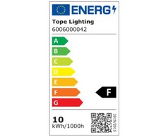 Lubinis juodas LED šviestuvas "TARTU" 10W, 500mm