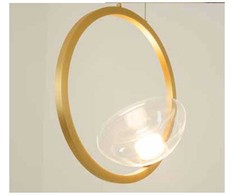 Bikuvalt 7W LED pakabinamas šviestuvas, aukso sp., 3000K, dimeriuojamas, 23028