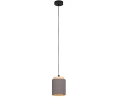 Pakabinamas šviestuvas EGLO ALBARIZA, 1 x E27, max 40 W, medžio/kapučino sp., ø16 x h110 cm