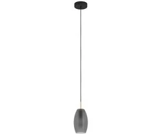 Pakabinamas šviestuvas EGLO Batista, 1 x E27, 40W, juodos sp., ø12 x h110 cm
