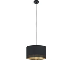 Pakabinamas šviestuvas EGLO ESTEPERRA, 1 x E27, max 40W, juodos/ auksinės sp., h110 cm