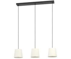 Pakabinamas šviestuvas EGLO FEBRES, 3xE27, 60W, juodos/baltos sp., 18x88x110cm