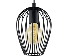 Pakabinamas šviestuvas EGLO NEWTOWN, 1 x E27, max 60W, juodos sp., h110 cm