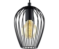 Pakabinamas šviestuvas EGLO NEWTOWN, 1 x E27, max 60W, juodos sp., h110 cm