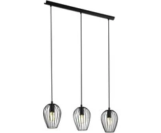 Pakabinamas šviestuvas EGLO NEWTOWN, 3 x E27, max 3 x 60W, juodos sp., 70 x 16 x h110 cm