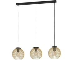 Pakabinamas šviestuvas EGLO NEWTOWN, 3 x E27, max 3 x 60W, juodos sp., 70 x 16 x h110 cm