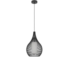 Pakabinamas šviestuvas EGLO Razoni, 1 x E27, 40W, juodos sp., ø32,5 x h110 cm