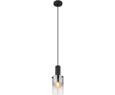 Pakabinamas šviestuvas GLOBO FLORENTINA, 1xE27,40W,230V, metalinis, juodos sp, ø12,5x150cm